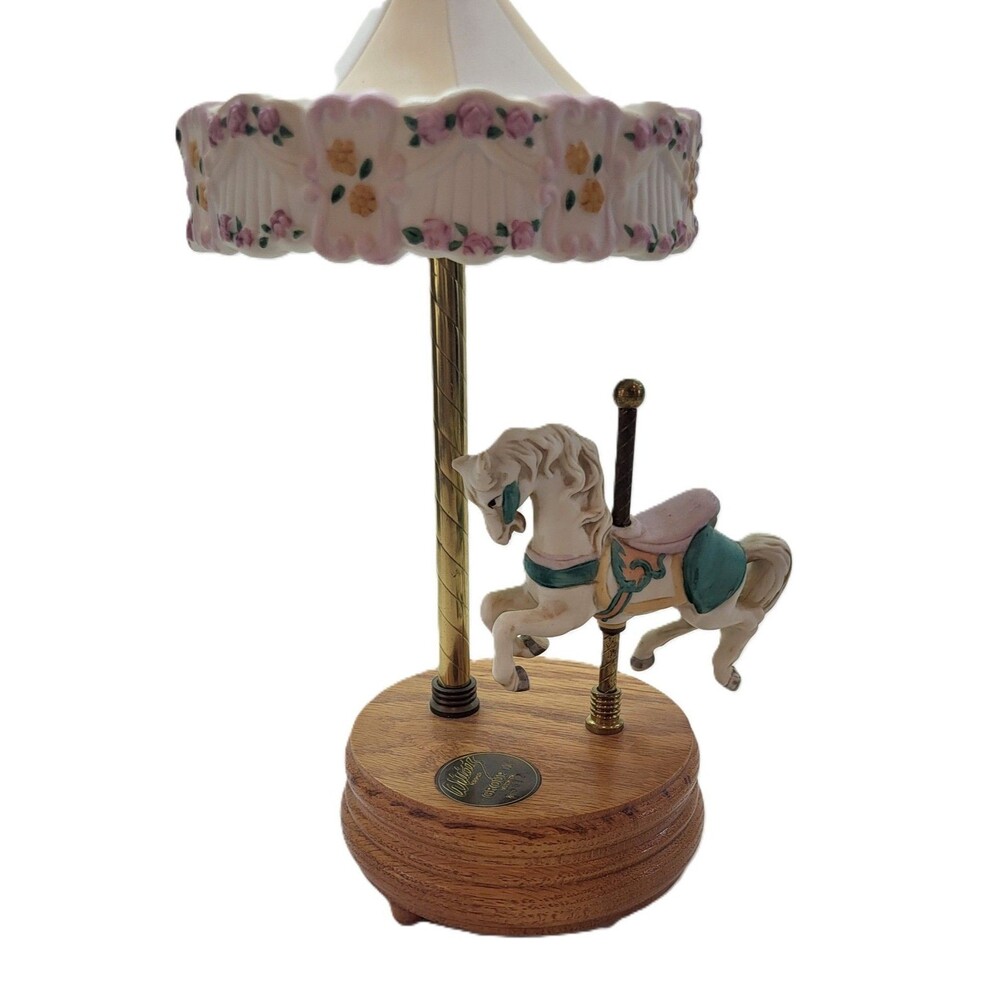 Vintage Willitts Group III Carousel Horse Music Box Waltz Works Briefly 10"